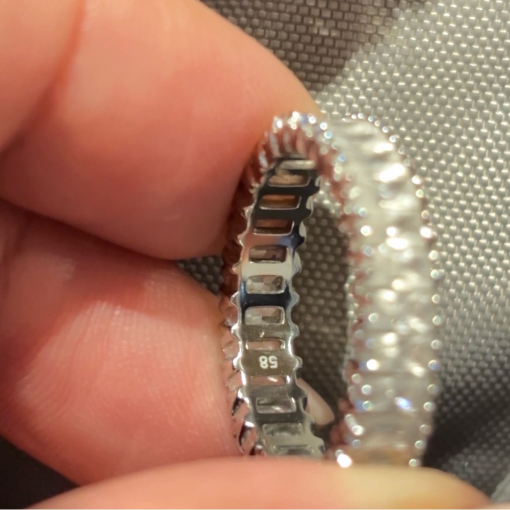 2 Swarovski baguette stacking rings - Picture 11 of 16